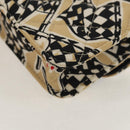 CHANEL Matelasse Chain Shoulder Bag Satin Beige Gold CC Auth 145067SAM-18