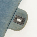 CHANEL Coco Perfume Chain Shoulder Bag Denim Light Blue CC Auth 145068AV-20