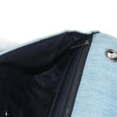 CHANEL Coco Perfume Chain Shoulder Bag Denim Light Blue CC Auth 145068AV-23