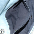 CHANEL Coco Perfume Chain Shoulder Bag Denim Light Blue CC Auth 145068AV-26