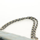 CHANEL Coco Perfume Chain Shoulder Bag Denim Light Blue CC Auth 145068AV-14