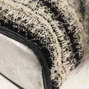 CHANEL Chain COCO Mark Shoulder Bag Tweed Black Silver CC Auth 145069AV-15