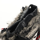 CHANEL Chain COCO Mark Shoulder Bag Tweed Black Silver CC Auth 145069AV-9