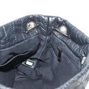 CHANEL Chain COCO Mark Shoulder Bag Tweed Black Silver CC Auth 145069AV-20