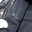 CHANEL Chain COCO Mark Shoulder Bag Tweed Black Silver CC Auth 145069AV-22