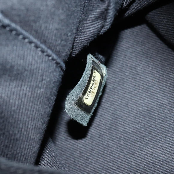 CHANEL Chain COCO Mark Shoulder Bag Tweed Black Silver CC Auth 145069AV