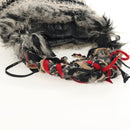 CHANEL Chain COCO Mark Shoulder Bag Tweed Black Silver CC Auth 145069AV-7