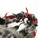 CHANEL Chain COCO Mark Shoulder Bag Tweed Black Silver CC Auth 145069AV-14