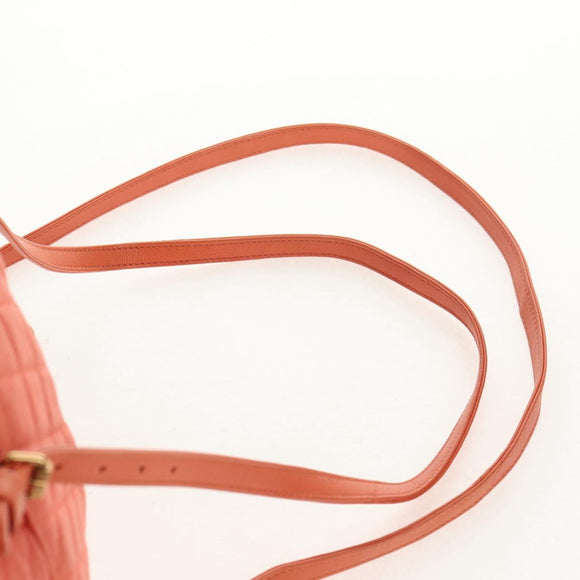 CHANEL Matelasse Backpack Denim Pink Gold CC Auth 145070AM