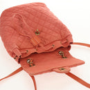 CHANEL Matelasse Backpack Denim Pink Gold CC Auth 145070AM-23