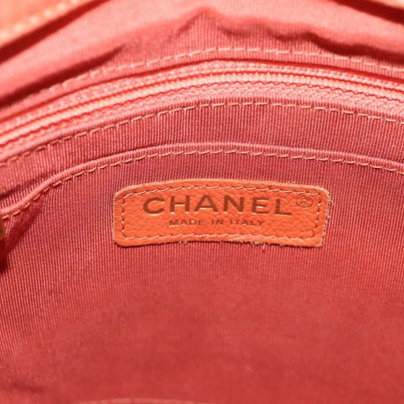 CHANEL Matelasse Backpack Denim Pink Gold CC Auth 145070SAM