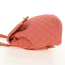 CHANEL Matelasse Backpack Denim Pink Gold CC Auth 145070AM-3