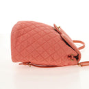 CHANEL Matelasse Backpack Denim Pink Gold CC Auth 145070AM-4