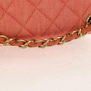 CHANEL Matelasse Backpack Denim Pink Gold CC Auth 145070AM-6