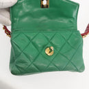 CHANEL Matelasse Waist Bag Lamb Skin Multicolor Gold CC Auth 145072-19