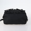 PRADA Backpack Nylon Black Silver Auth 145074-5