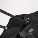 PRADA Backpack Nylon Black Silver Auth 145074-22