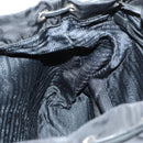 PRADA Backpack Nylon Black Silver Auth 145074-24