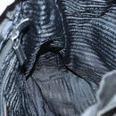 PRADA Backpack Nylon Black Silver Auth 145074-25