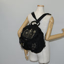 PRADA Backpack Nylon Black Silver Auth 145074-28