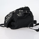 PRADA Backpack Nylon Black Silver Auth 145074-4