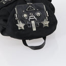 PRADA Backpack Nylon Black Silver Auth 145074-6