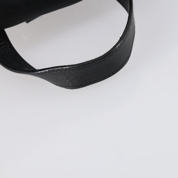 PRADA Backpack Nylon Black Silver Auth 145074