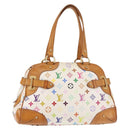 LOUIS VUITTON Monogram Multicolor Claudia Hand Bag White M40193 LV Auth 145078-1