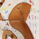 LOUIS VUITTON Monogram Multicolor Claudia Hand Bag White M40193 LV Auth 145078-10