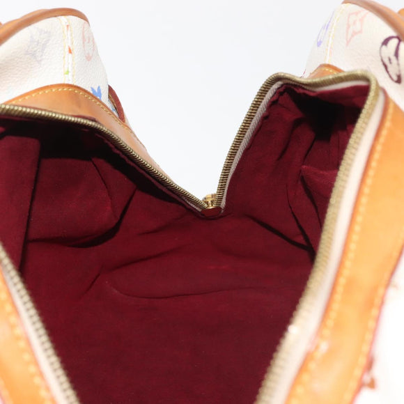 LOUIS VUITTON Monogram Multicolor Claudia Hand Bag White M40193 LV Auth 145078