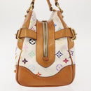 LOUIS VUITTON Monogram Multicolor Claudia Hand Bag White M40193 LV Auth 145078-4