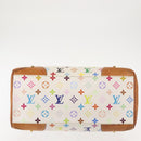 LOUIS VUITTON Monogram Multicolor Claudia Hand Bag White M40193 LV Auth 145078-9