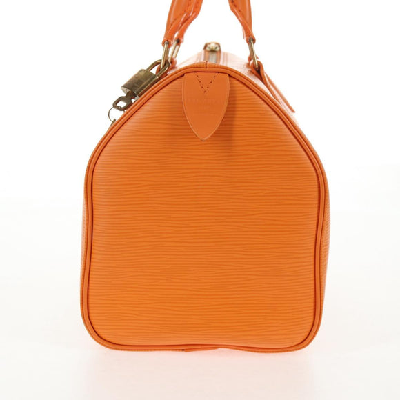 LOUIS VUITTON Epi Speedy 25 Hand Bag Orange Mandarin M5903H LV Auth 145079V