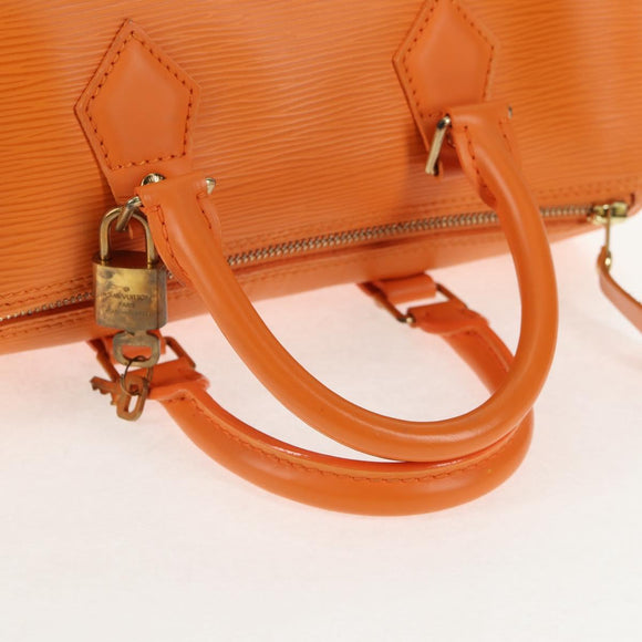 LOUIS VUITTON Epi Speedy 25 Hand Bag Orange Mandarin M5903H LV Auth 145079V