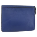 LOUIS VUITTON Taiga Pochette Voyage MM Clutch Bag Blue M30575 LV Auth 145081-1