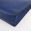 LOUIS VUITTON Taiga Pochette Voyage MM Clutch Bag Blue M30575 LV Auth 145081-15