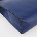 LOUIS VUITTON Taiga Pochette Voyage MM Clutch Bag Blue M30575 LV Auth 145081-16