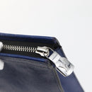 LOUIS VUITTON Taiga Pochette Voyage MM Clutch Bag Blue M30575 LV Auth 145081-8