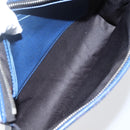 LOUIS VUITTON Taiga Pochette Voyage MM Clutch Bag Blue M30575 LV Auth 145081-10