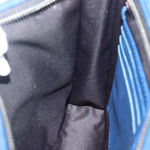 LOUIS VUITTON Taiga Pochette Voyage MM Clutch Bag Blue M30575 LV Auth 145081