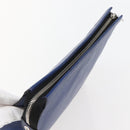 LOUIS VUITTON Taiga Pochette Voyage MM Clutch Bag Blue M30575 LV Auth 145081-5