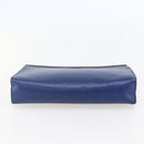 LOUIS VUITTON Taiga Pochette Voyage MM Clutch Bag Blue M30575 LV Auth 145081-6