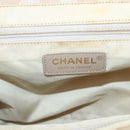CHANEL New Travel Line Tote Bag Nylon Beige Gold CC Auth 145082-10
