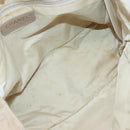 CHANEL New Travel Line Tote Bag Nylon Beige Gold CC Auth 145082-11