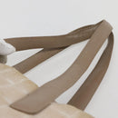 CHANEL New Travel Line Tote Bag Nylon Beige Gold CC Auth 145082-8