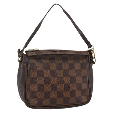 LOUIS VUITTON Damier Ebene Trousse Makeup Pouch N51982 LV Auth 145083