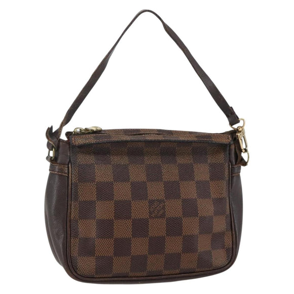 LOUIS VUITTON Damier Ebene Trousse Makeup Pouch N51982 LV Auth 145083