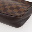 LOUIS VUITTON Damier Ebene Trousse Makeup Pouch N51982 LV Auth 145083-17