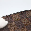 LOUIS VUITTON Damier Ebene Trousse Makeup Pouch N51982 LV Auth 145083-10