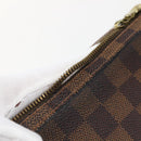 LOUIS VUITTON Damier Ebene Trousse Makeup Pouch N51982 LV Auth 145083-7